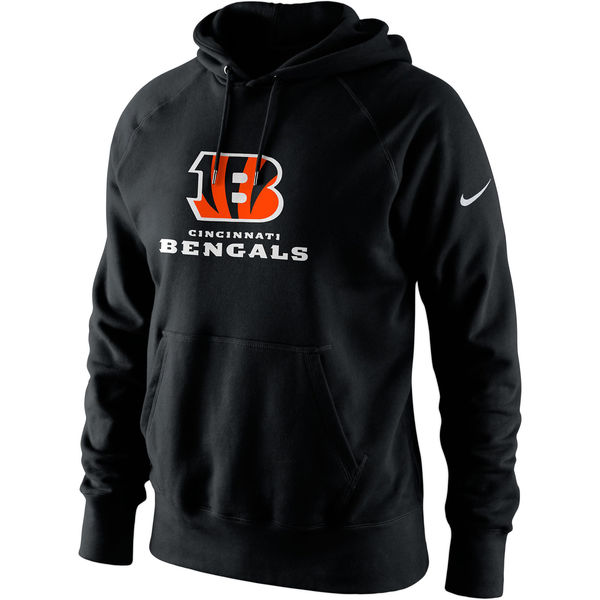 Men Cincinnati Bengals Nike Lockup Pullover Hoodie  Black